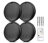 Smart Tag for Android KeyFinder - Localizador de llaves compatible con Google Mi dispositivo App (Android solamente), rastreador Bluetooth para maletas, mochilas, carteras, 4 unidades