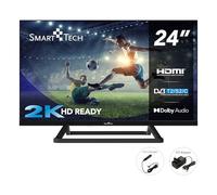 Smart Tech 24HN01V3CA, Sin Smart 24 Pulgadas HD LED TV TV con Cargador de Coche