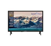 Smart Tech 24HN10T2 HD LED TV 24 Pulgadas (60 cm) Triple sintonizador Dolby Audio H.265 HDMI USB, Resolución: 1366 (H) × 768 (V) (24" Pie Lateral)