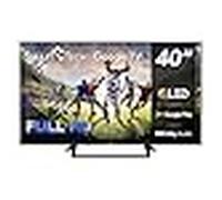 Smart tech tv 40' (100 cm) 40qg01v google tv qled full hd; 3 hdmi, 2 u