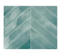 Smart Tiles Azulejos Adhesivos, Chevrón Verde Agua, 29,02x22,86 cm