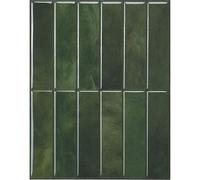Smart Tiles Azulejos Adhesivos Cocina y Baño - Morocco Verde, Baldosas Vinílicas Autoadhesivas 3D, Paneles Decorativos para Pared, 5 Vinilos 29x22,86 cm, Fácil Instalación, fabricada en Canadá