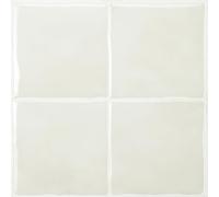 Smart Tiles Azulejos Adhesivos, Zellige Blanco Tiza, 22,86x22,86 cm