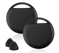 Smart Tracker GPS Tag 2Pcs, Bluetooth Localizador Impermeable Compatible con Buscar Apple App (sólo iOS) para Equipaje, Bolsas, Animales y Niños (Negro Incluye Pilas)