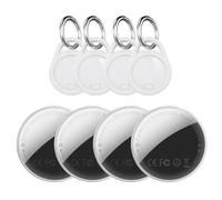 Smart Tracker Tag 4 Pack - Localizador Llaves Bluetooth Funciona con Buscar Apple(Sólo iOS 14.5+),IP68 Impermeable,Rastreador de Mascotas/Equipaje/Billetera,Buscador Batería Reemplazable