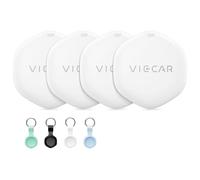Smart Tracker Tag Buscador Air : Localizador de Objetos Bluetooth Finder Compatible con Apple Buscar Sólo iOS Batería Reemplazable- Localizador Tracker Tag para Llaves Carteras Equipajes 4 Pack Blanco