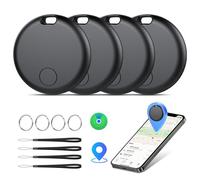 Smart Tracker Tags 4 Pack, Localizador de Objetos Bluetooth Finder, Compatible con Buscar Apple (sólo iOS), 365 días de Uso, Baterías Reemplazo, Buscador para Llaves/Carteras/Equipajes