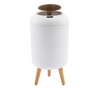 Smart Trash Can - Sensor de movimiento Bac, apertura automática de la tapa | Control de control de olores sin contacto, ideal para la oficina del baño de la cocina Eliminación del codo