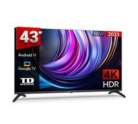 TV TD SYSTEMS M43C21GLE 43" DLED 4K Ultra HD HDR10 Chromecast Google TV Android 14 Asistente de Voz