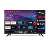 Smart TV Hikers 32FZ-B - Pantalla de 32 pulgadas, resolución Smart HD 1366*768, compatible con Android, calidad de sonido Dolby Atmos - Negro nuevo