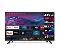 Smart TV Hikers 43Z1 - Pantalla de 43 pulgadas, resolución FHD 1920*1080, compatible con Android, calidad de sonido Dolby Atmos - Negro nuevo