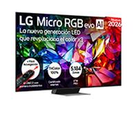 Smart TV LG Micro RGB evo AI MRGB96 75 pulgadas 4K 2026 - 75MRGB96B6B | LG ES