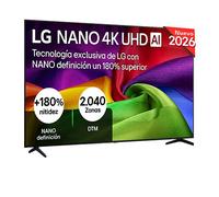 Smart TV LG NANO 4K UHD AI NU80 85 pulgadas 4K 2026 - 85NU800B6LA