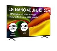 Smart TV LG NANO 4K UHD AI NU8E 75 pulgadas 4K 2026 - 75NU8E0B3LA