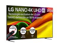 Smart TV LG NANO 4K UHD AI NU90 98 pulgadas 4K 2026 - 98NU900B6LB