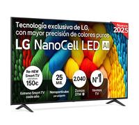 Smart TV LG NanoCell AI NANO80 75 pulgadas 4K 2025 - 75NANO80A6B