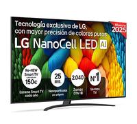 Smart TV LG Nanocell LED AI NANO81 86 pulgadas 4K 2025 - 86NANO81A6A