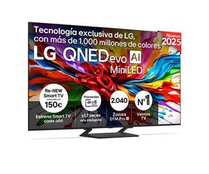 Smart TV LG QNED evo AI QNED93 55 pulgadas MiniLED 4K 2025 - 55QNED93A6A