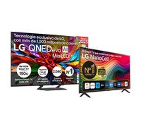 Smart TV LG QNED evo AI QNED93 85 pulgadas MiniLED 4K 2025 con regalo de TV LG NANOCELL 43" - 85QNED93A6A.GIFT