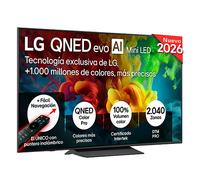 Smart TV LG QNED evo MiniLED AI QNED83 55 pulgadas 4K 2026 - 55QNED83B6A | LG ES