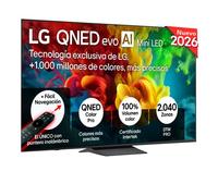 Smart TV LG QNED evo MiniLED AI QNED83 75 pulgadas 4K 2026 - 75QNED83B6A