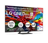 Smart TV LG QNED evo MiniLED AI QNED93 55 pulgadas 4K 2025 - 55QNED93A6A