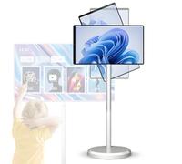 Smart TV portátil con monitor de pantalla táctil, CPU de 8 núcleos, batería integrada, cámara web, sistema operativo Android, rotación giratoria, control remoto