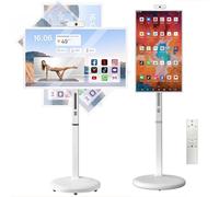 Smart TV portátil con pantalla táctil con batería de 10500 mAh, control de voz, sistema operativo Android, 8 GB de RAM, 128 GB de almacenamiento, incluye control remoto