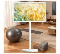 Smart TV Portátil con Ruedas De 21,5"/24"/27"/32" - Monitor De Pantalla Táctil Android con Cámara Web, 8+128 GB, Batería De 5-8 Horas Y Rotación Completa(8+128GB(1080P),21.5IN)