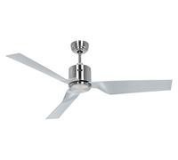 Smart Ventilador con Mando a Distancia Eco Dynamix Cromo 132cm Dc de Techo Bajo
