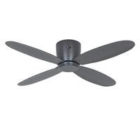 Smart Ventilador de Techo Con Control Remoto Plano 112 CM Basalto Ahorro Energía