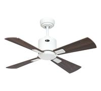 Smart Ventilador de Techo con Mando a Distancia Dc Neo 92cm Blanco Madera Oscuro