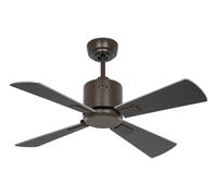Smart Ventilador de Techo con Mando a Distancia Dc Neo 92cm Bronce Wenge Plata