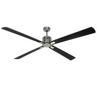 Smart Ventilador de Techo Control Remoto Dc Neo 180cm Mate Cromo Wenge Plata