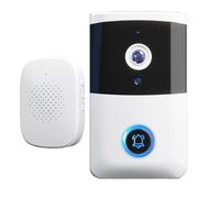 Smart Video Doorbell- Wifi Camera Bell, Alerta De Visión Nocturna | Dispositivo De Video De Intermedio De Pantalla Táctil, Bell De Almacenamiento En La Nube Para La Entrada Remota Del Área Cerrada Par