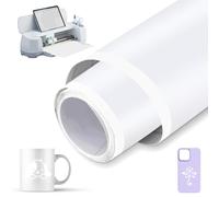 Smart Vinyl Permanente, 33 cm x 200 cm, vinilo adhesivo inteligente permanente, para Cricut Explore 3/Maker 3, rollo de vinilo adhesivo, adecuado para decorar tazas, jardineras y jardineras