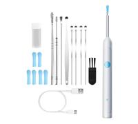 Smart Visual Ear Cleaner Recargable Recargable Set de atención médica de atención médica (White 9pcs)