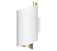 Smart+ WiFi Aplique de pared LED Decor Twist (12 W, L x An x Al: 12,7 x 9,5 x 23 cm, Blanco, Blanco cálido)