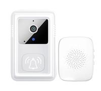 Smart WiFi Doorbell Camera, HD Video Intercom, Adhesive-Mount Security Device for Apartment, Wireless Setup, Retail, Warehouse & Rental Spaces, 3.35x2.09x0.94 Inches