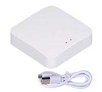 Smart Wireless Hub Gateway Control de Voz 5V para Tuya Zigbee 3.0 Dispositivos Inteligentes de automatización del hogar Material de PC Color Blanco Tamaño 6x6x1.5cm