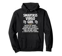 Smartass Virgo Girl Funny Astrología Signo del Zodiaco Sudadera con Capucha