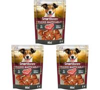 SmartBones Huesos Masticables Mini - Snack masticable con de Verduras con Ternera y una Capa Interna de pechuga de Pollo para Perros pequeños, Huesos de Textura Blanda, sin Cuero Crudo, 8 Piezas
