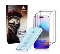 SmartBoon Protector Pantalla para iPhone 16 Pro (6,3”), 3 Piezas, vidrio templado 9H, Transparente, Compatible con Face ID, Alta definicion, Marco de Instalación Fácil