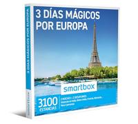 Smartbox Caja regalo 3 días mágicos por Europa , Idea de regalo para mujer , 2 noches con desayuno para 2 personas