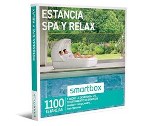 Smartbox Caja regalo Estancia spa y relax , Idea de regalo para mi hermana , 1 noche con spa o tratamiento para 2 personas