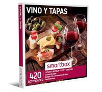 Smartbox Caja regalo Vino y tapas , Idea de regalo vino , Visita a bodega con cata y obsequio o menú de tapas para 2 personas