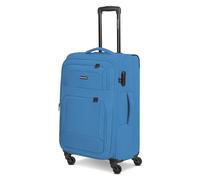 SMARTBOX Edición 04 New3, azul pizarra, M, Carrito de equipaje blando con ruedas giratorias