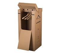 Smartbox Pro 3 unidades | Caja de ropa Caja de cartón Armario de cartón Caja de mudanza Almacenamiento de ropa (3 unidades)