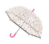 SMARTBULLE Paraguas burbuja infantil transparente - Borde fluorescente : A prueba de viento; Diámetro=71cm; Apertura manual; Paraguas para niña; Diseño: Unicornio