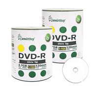 Smartbuy 4,7 GB/120min 16 x DVD-R blanco superficie superior en blanco datos vídeo medios grabables Disco Shrink Pack 200-Disc